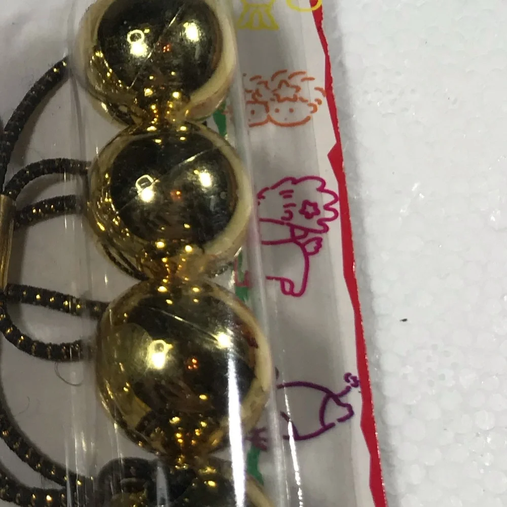 Gold Ball Vintage Hair Accessories Streetwear kidcore 80s 90s throwback